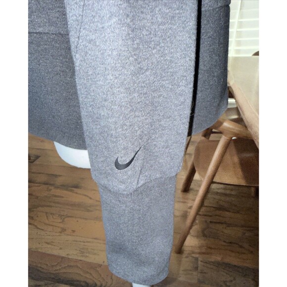 Nike Dri-Fit Cropped Sweatshirt Women's M Gray Funnel Neck Athleisure Pullover - Picture 6 of 15